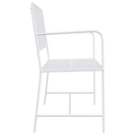 Garden Bench White 104 x 54 x 93cm Steel 42008116