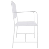 Garden Bench White 104 x 54 x 93cm Steel 42008116