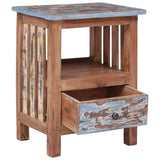 Bedside Cabinet 41x30x50 cm Solid Mahogany Wood 283926