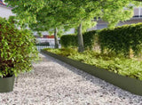 Lawn Edgings 10 pcs Olive Green 25x103 cm Cold-rolled Steel 860169