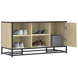 Shoe Bench Sonoma Oak 100x40x53.5 cm Engineered Wood and Metal 849215