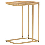 ZNTS Side Table 35x45x65 cm Solid Mango Wood 286400