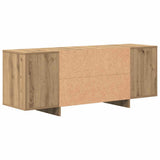 TV Cabinet Artisan Oak 130x35x50 cm Engineered Wood 856789