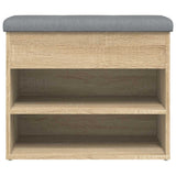 Shoe Bench Sonoma Oak 62x32x50 cm Engineered Wood 835098
