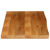 Table Top Live Edge 100x60x3.8 cm Solid Wood Mango 370598