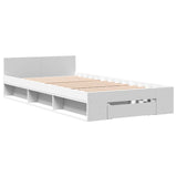 Bed Frame with Storage White 80 x 200 cm Engineered Wood 3429597
