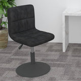 Swivel Bar Stool Black Velvet 334249