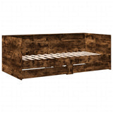 Daybed Smoked Oak Engineered wood Single Convertible to sofa 3280857