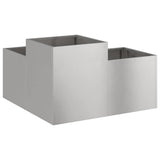 Garden Planter Silver 100 x 100 x 48 cm Stainless steel 865852