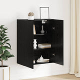 Wall Cabinet Black Oak 69.5 x 34 x 90 cm Engineered Wood 879464