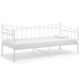 Sofa Bed Frame without Mattress White Metal 90x200 cm 324756