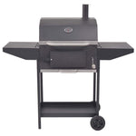 BBQ Charcoal Smoker with Bottom Shelf Black 43048