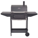 BBQ Charcoal Smoker with Bottom Shelf Black 43048