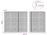 Gabion with 3.5 mm Wire and 5x5 cm Mesh 1100x20x200 cm 3462208