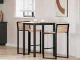Bar Table Natural 60 x 60 x 105 cm Solid Pine Wood 892797
