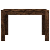 Dining Table Smoked Oak 120x60x76 cm Engineered Wood 838189