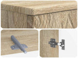 3 Piece Bathroom Cabinet Set DELFT Sonoma Oak Engineered Wood 3417461