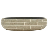 Countertop Basin Multicolour Oval 59x40x15 cm Ceramic 155090