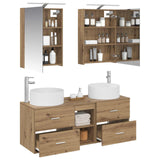 Bathroom Furniture Set 5 pcs Artisan Oak 3407078