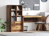 Desk with Drawer with Shelf with Storage 2 pcs Old Wood 3337319