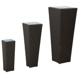 Outdoor Set 3 pcs Black Metal 42026959