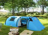 Four Man Duo Room Tunnel Tent, with Accessories - Sky Blue T3398P349030