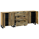 Bathroom Furniture Set with Drawer 3 pcs Brown 180 x 33 x 75 cm 3310041