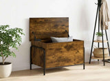 Storage Box Smoked Oak 60 x 40 x 49.5 cm Engineered Wood 8013670