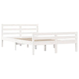 Bed Frame without Mattress White Solid Wood 140x200 cm 814820