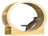 Cat Wheel with Brake, Scratching Pads - Oak Tone T3398P349958