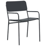 Dining Set 7 pcs Anthracite Steel 3422856