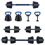 4-in-1 Dumbbell Set Black and Blue 121 x 19.5 x 19.5 cm 42023470