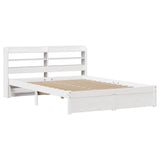 Bed Frame with Headboard without Mattress White 160x200 cm 3306741