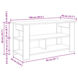 TV stand Old Wood 100 x 40 x 50 cm 8000394