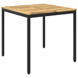 Garden Dinner Table White and Black 80 x 80.5 x 75 cm 901758