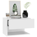 810954 Wall-mounted Bedside Cabinets 2 pcs White