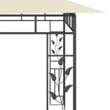 Gazebo with Mosquito Net 6x3x2.73 m Cream 47971