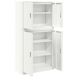 Storage Cabinet 2 pcs White 90 x 40 x 175 cm Steel Lockable 3438722