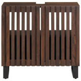 Bathroom Sink Cabinet 62x34x58 cm Brown Solid Wood Mango 377531