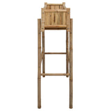 Garden Planter with Holder Natural 100 x 38 x 114 cm Bamboo 42028231
