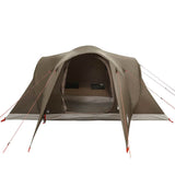 Family Tent Dome 6-Person Brown Waterproof 4009465