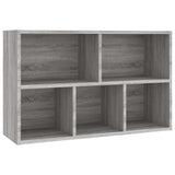 Book Cabinet/Sideboard Grey Sonoma 50x25x80 cm Engineered Wood 826612
