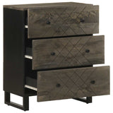 Sideboard Black 60x33x75 cm Solid Wood Mango 4017687