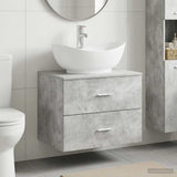 Bathroom Furniture Set Concrete Grey Engineered Wood 3404401