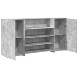Reception Desk Concrete Grey 200x50x103.5 cm Engineered Wood 3324181