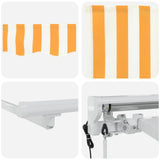 Electric Retractable Awning Yellow and White 3 x 2 m 3421714