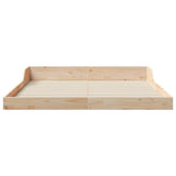 Bed Frame Brown 160 x 210 cm Solid Pine Wood 873355