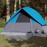 ZNTS Camping Tent Dome 3-Person Blue Waterproof 94696