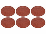 Stepping Stone 6 pcs Red 44 x 2 cm Rubber 42030077