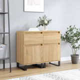 Sideboards 2 pcs Sonoma Oak 40x35x70 cm Engineered Wood 831171